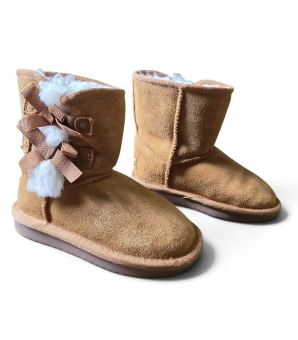 Koolaburra By UGG Victoria Short Girls Toddler Boots Size 9 Chestnut Suede